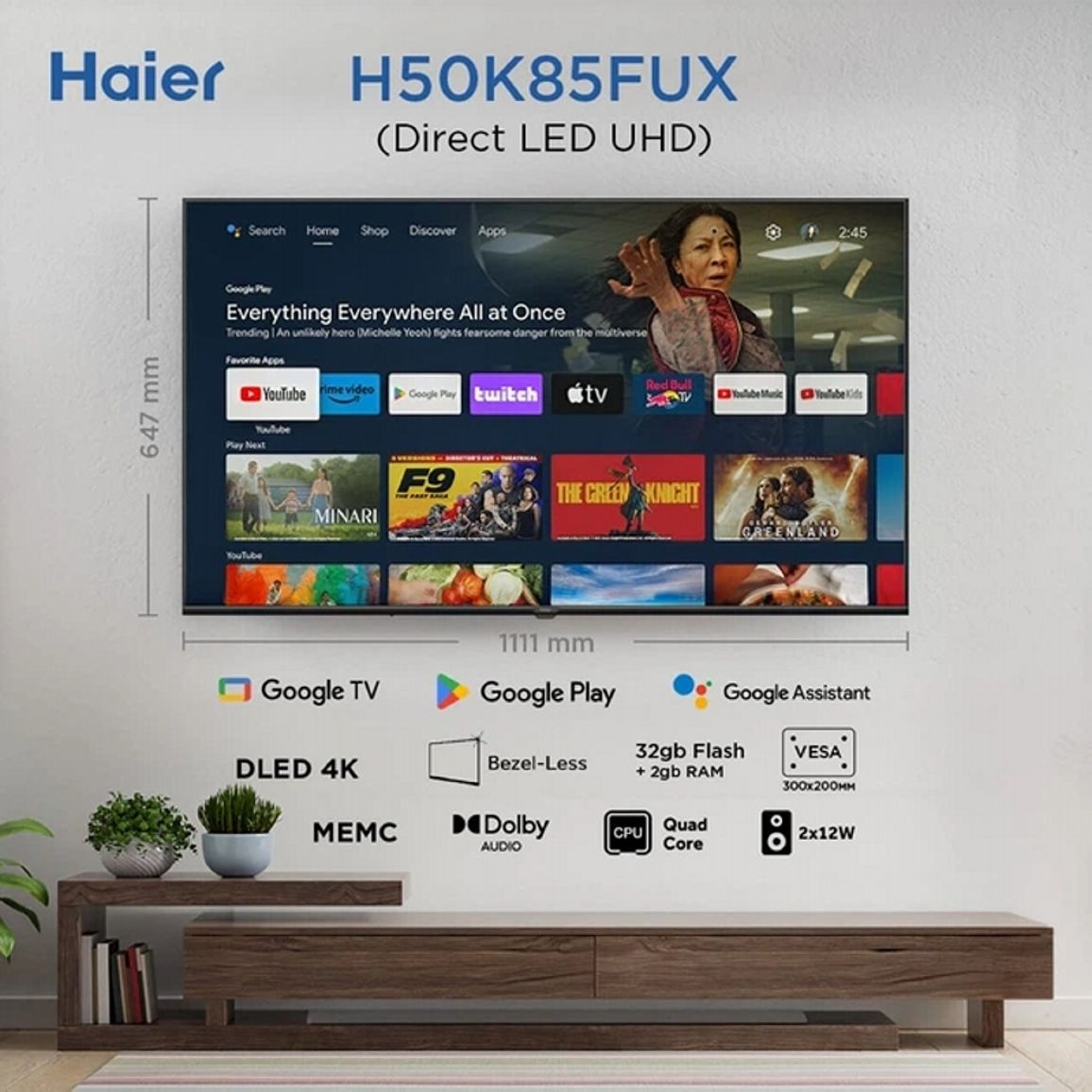 Телевізор H50K85FUX Haier Телевізор H50K85FUX Haier