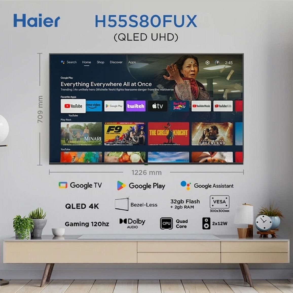Телевізор H55S80FUX Haier