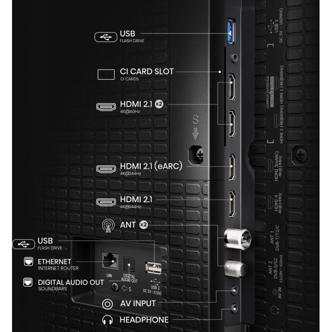 Телевізор 100E7Q PRO Hisense