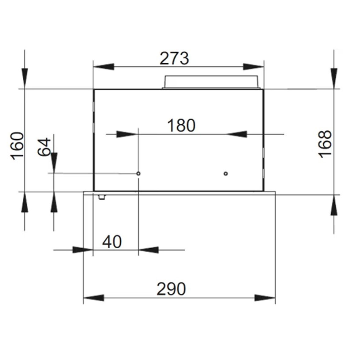 Витяжка вбудована OMC6212WH Hansa