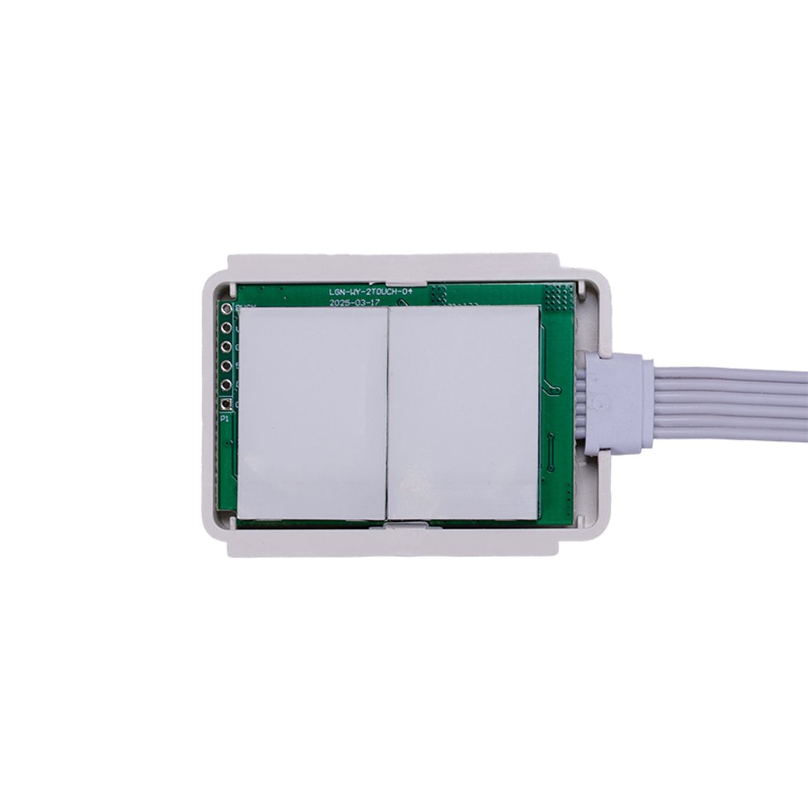 Сенсорний вимикач на дотик під дзеркало товщ. до 5 mm, з димув, 2 кнопки, 12V /24V, 36W / 72W