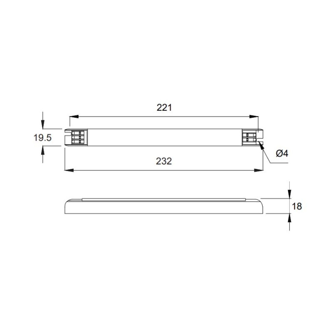 Блок живлення, 60W, 12V, IP20, метал. корпус,  Lumine Profi line