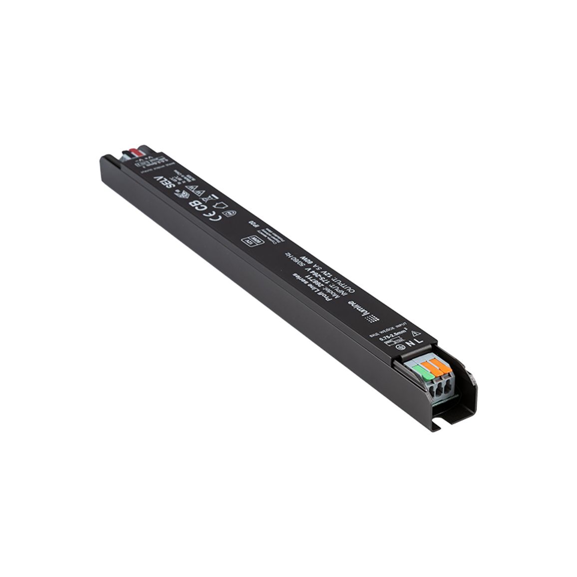 Блок живлення, 60W, 12V, IP20, метал. корпус,  Lumine Profi line