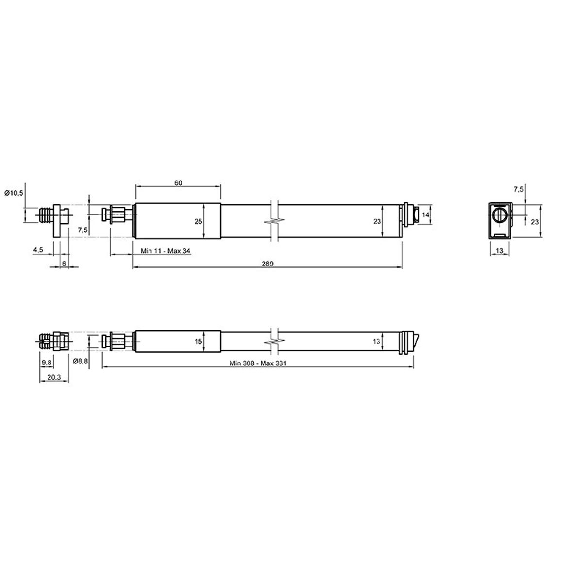Продольный релинг L=350 Muller Box Profi line белый Продольный релинг L=350 Muller Box Profi line белый