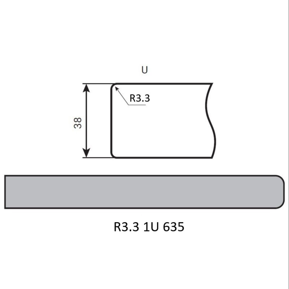 Стільниця Kronospan 5527 FP R3 Дуб Кам'яний  4100х635х38мм