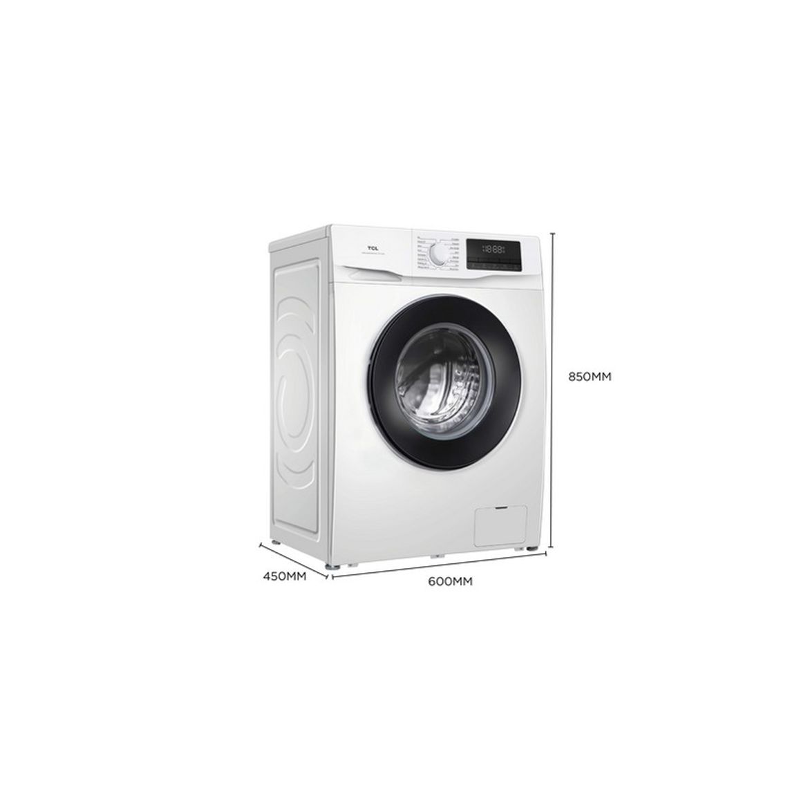 Пральна машина FF0610WB0UA 6кг, 1000, B, 42см, пара, інвертор, білий TCL