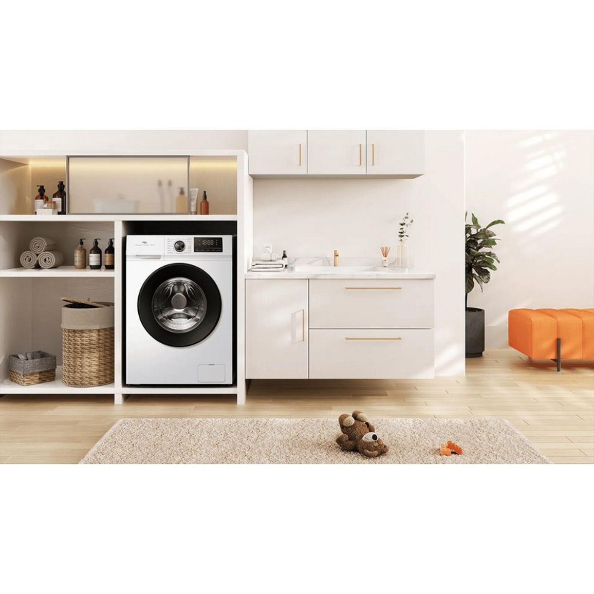 Пральна машина FF0724WA2UA 7кг, 1400, A, 46см, пара, інвертор, білий TCL Пральна машина FF0724WA2UA 7кг, 1400, A, 46см, пара, інвертор, білий TCL