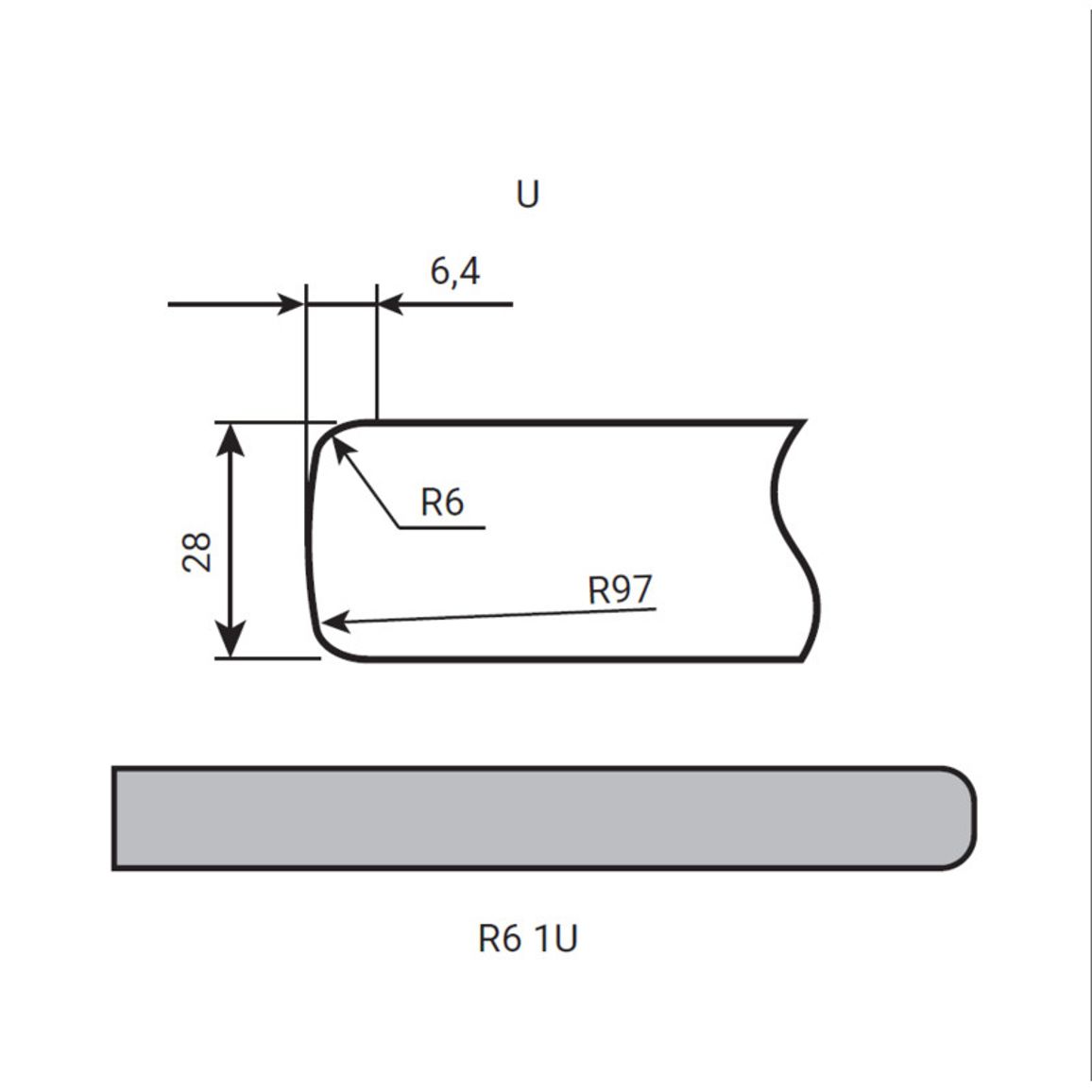 Столешница Luxeform W74-1 U Белый 4200х900х28мм Столешница Luxeform W74-1 U Белый 4200х900х28мм