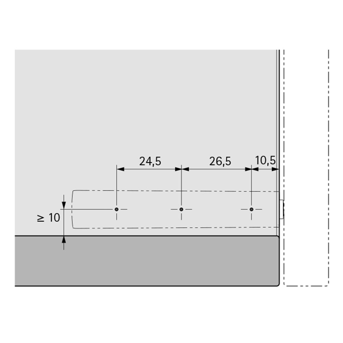 Механизм P2O PIN, антрацит, накладной, длинный ход (9089626) Hettich Механизм P2O PIN, антрацит, накладной, длинный ход (9089626) Hettich