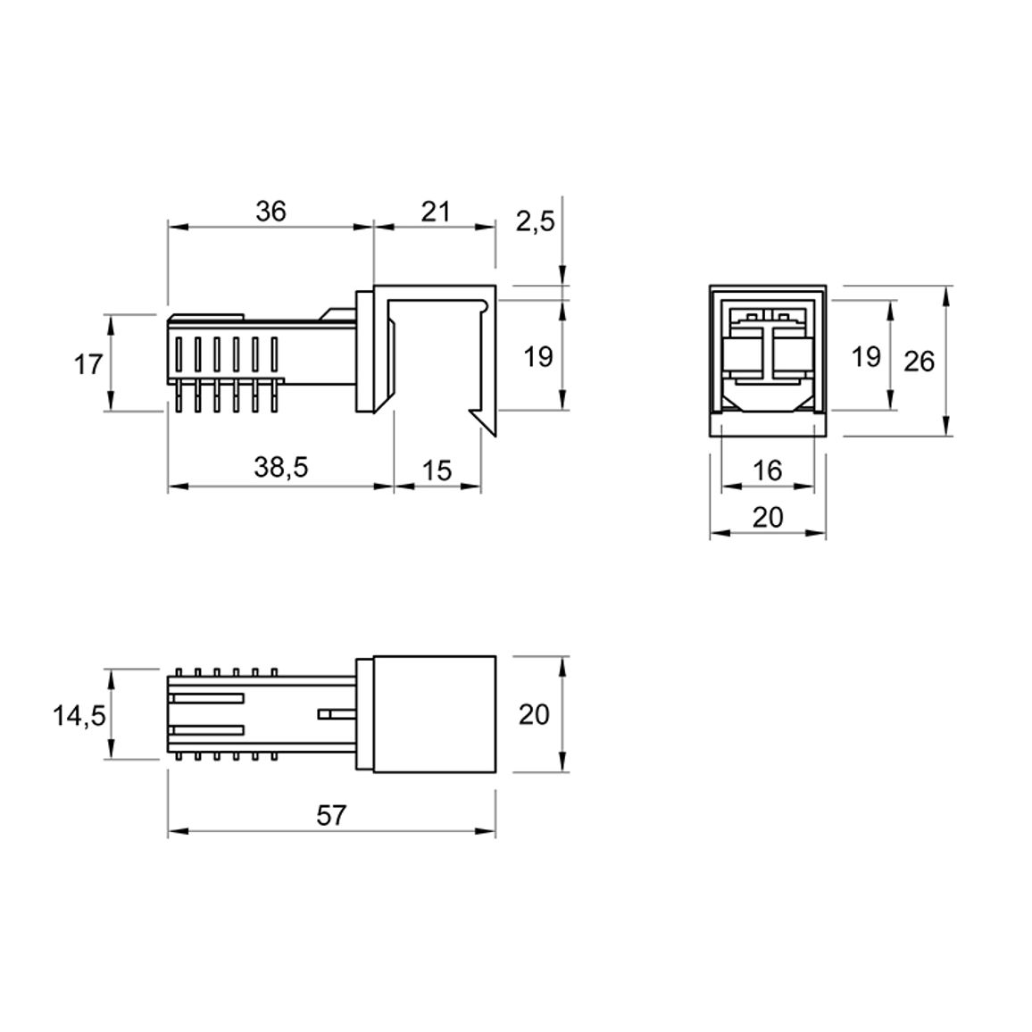 Организация OrgaStore 410, адаптер, Atira серебро (9194617) Hettich Организация OrgaStore 410, адаптер, Atira серебро (9194617) Hettich
