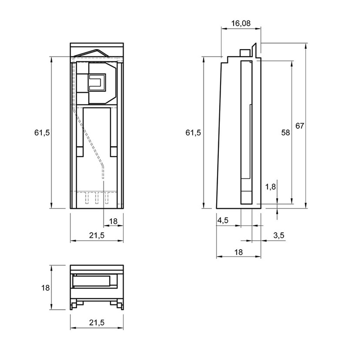 Адаптер для TopSide L=144мм, Atira антрацит (9194659) Hettich Адаптер для TopSide L=144мм, Atira антрацит (9194659) Hettich