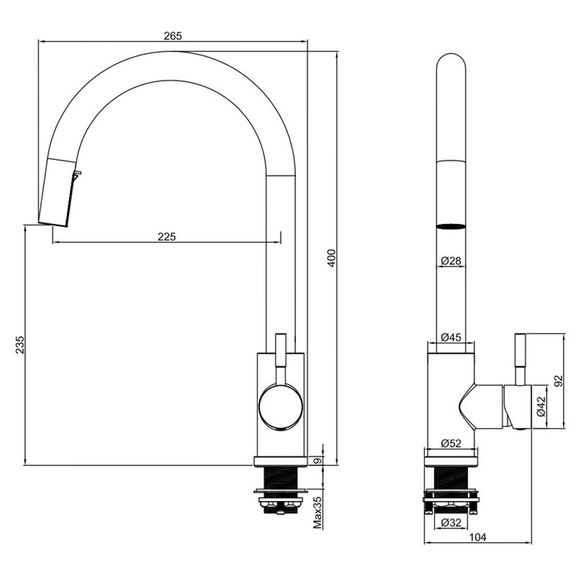 Змішувач Mostoles inox Granado