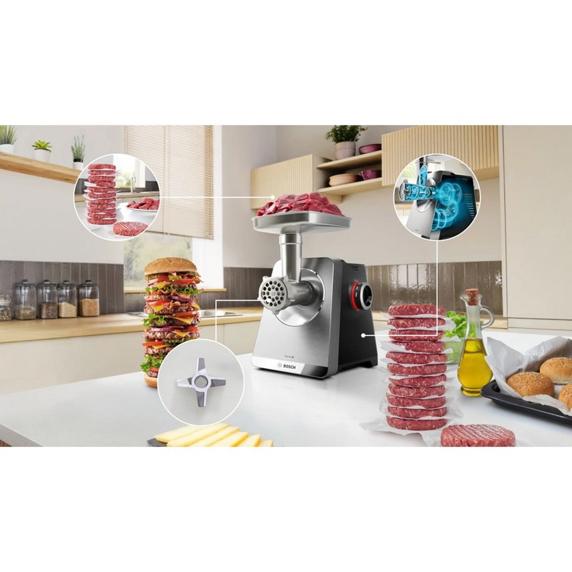 М'ясорубка MFWS820M Bosch М'ясорубка MFWS820M Bosch