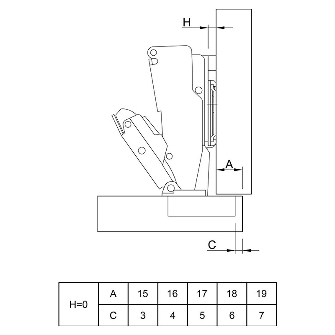 Завіса Clip-On, 165°, трансформер, з дотягувачем, нікель, 3D Muller Profi Line Завіса Clip-On, 165°, трансформер, з дотягувачем, нікель, 3D Muller Profi Line