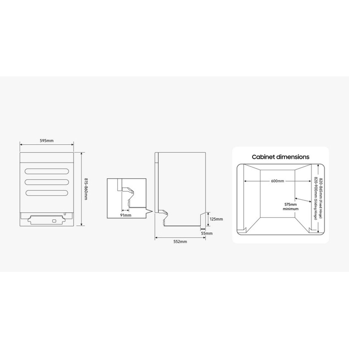 Посудомийна машина вбудована DW60DG790I00U1 SAMSUNG Посудомийна машина вбудована DW60DG790I00U1 SAMSUNG