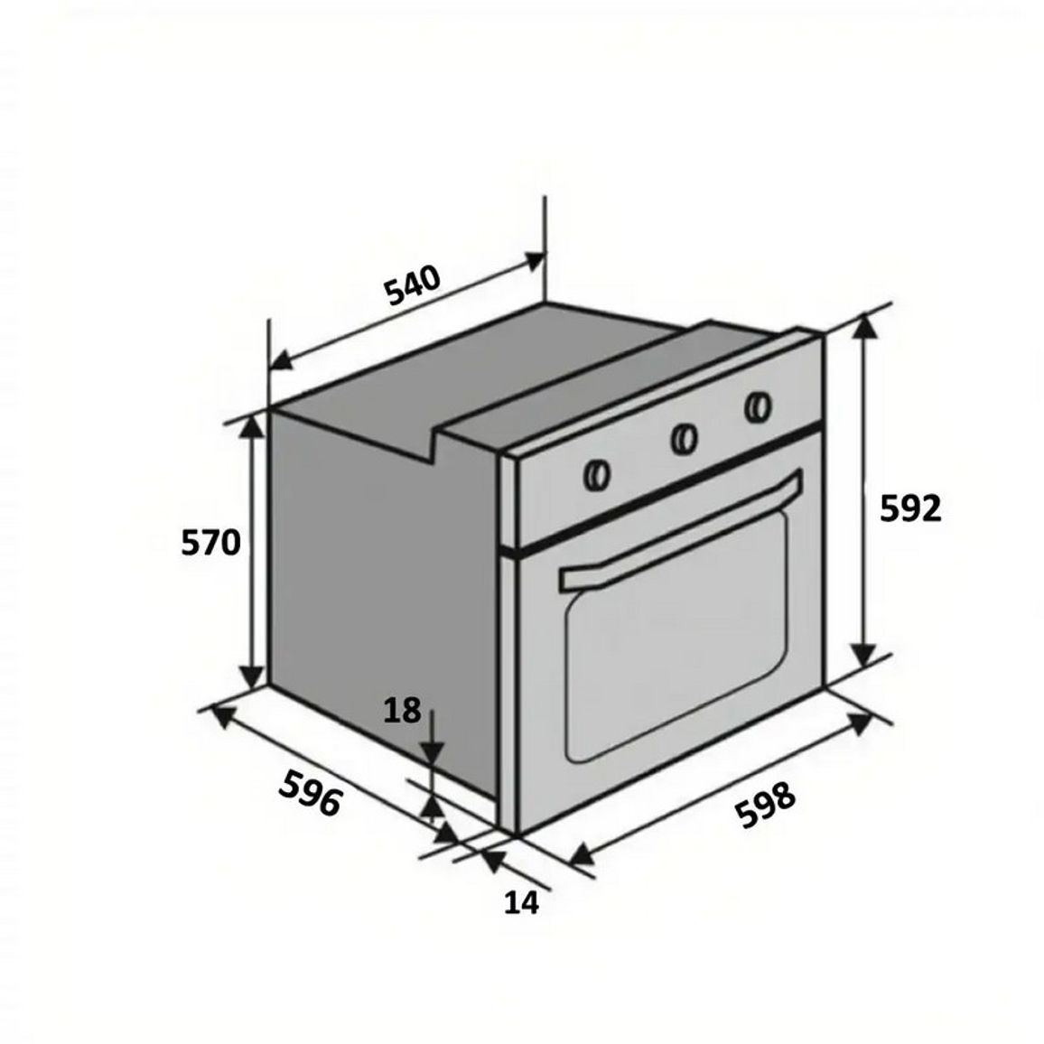 Духова шафа електрична EO70TC-6P FBG C VENTOLUX Духова шафа електрична EO70TC-6P FBG C VENTOLUX