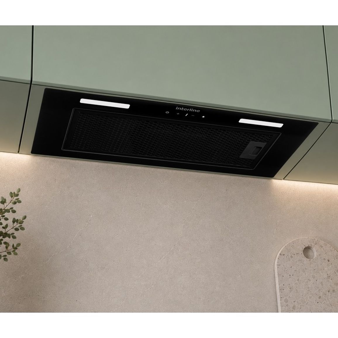 Витяжка вбудована SKYLINE Sense BL A/60/GL/ST Interline