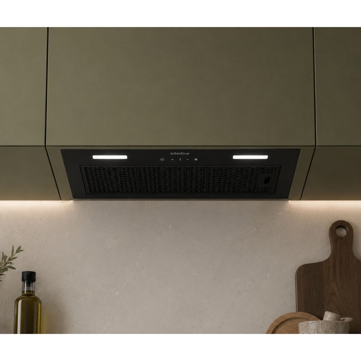 Витяжка вбудована SKYLINE Sense BL A/60/GL/ST Interline