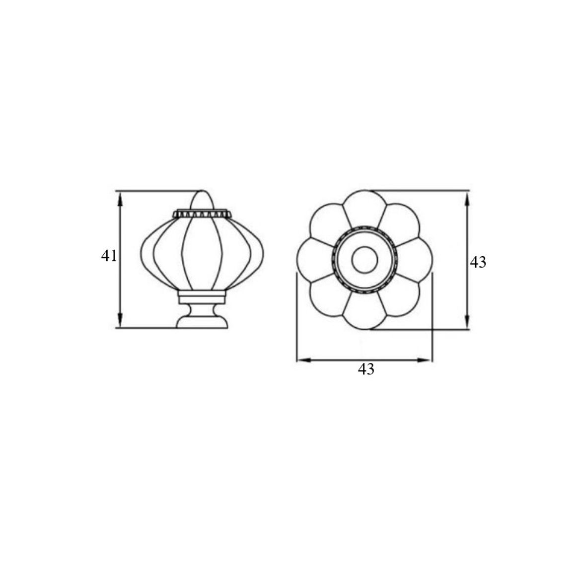 Ручка Ferro Fiori CR 9140.43 античная бронза|рисунок роспись Ручка Ferro Fiori CR 9140.43 античная бронза|рисунок роспись