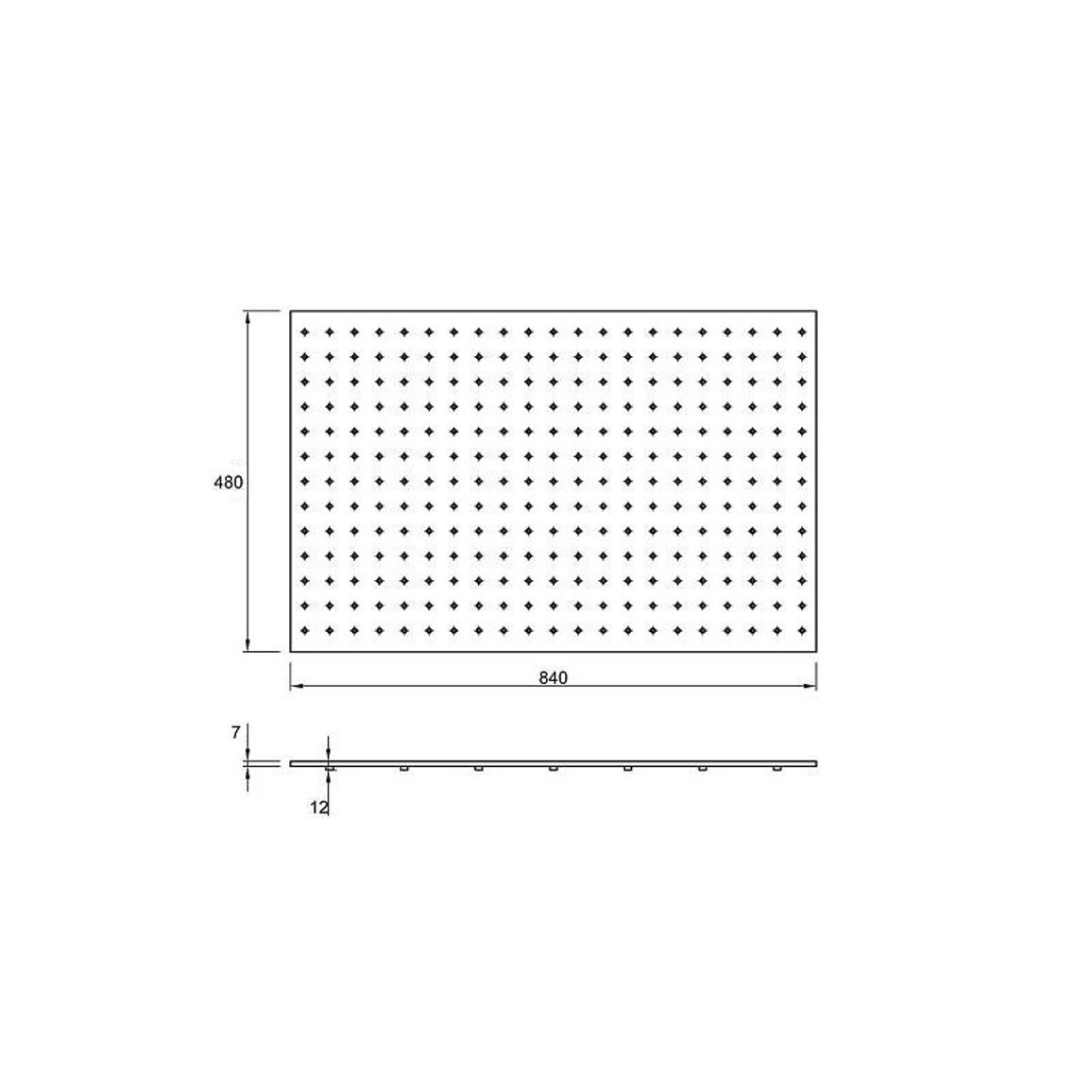 Дно з перфорацією 900 W=840 L=480 (DP.840.480) Натуральний Дно з перфорацією 900 W=840 L=480 (DP.840.480) Натуральний