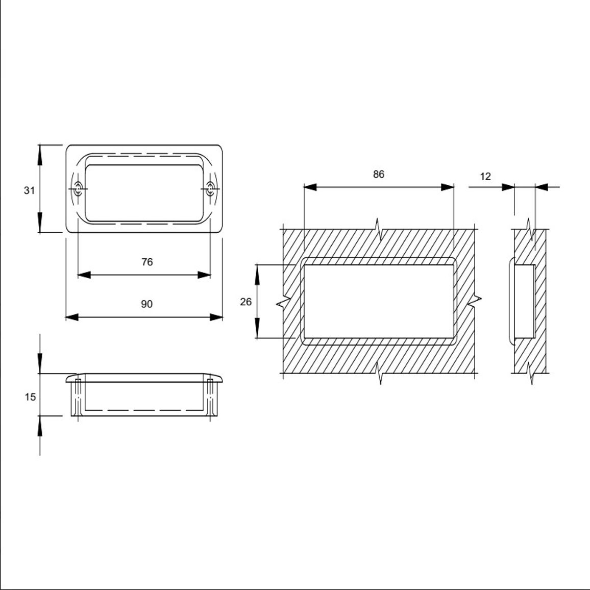 Ручка Marella CL 15203.90 сталь Ручка Marella CL 15203.90 сталь