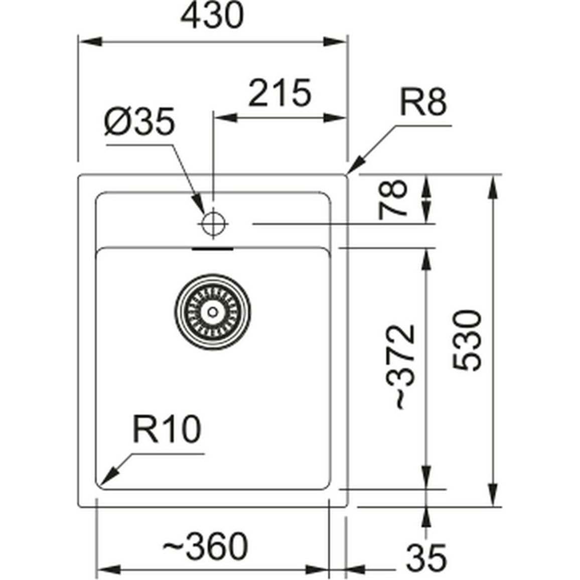 Мойка с сифоном тектонайт SID 610-40 черный Franke (114.0497.988) Мойка с сифоном тектонайт SID 610-40 черный Franke (114.0497.988)