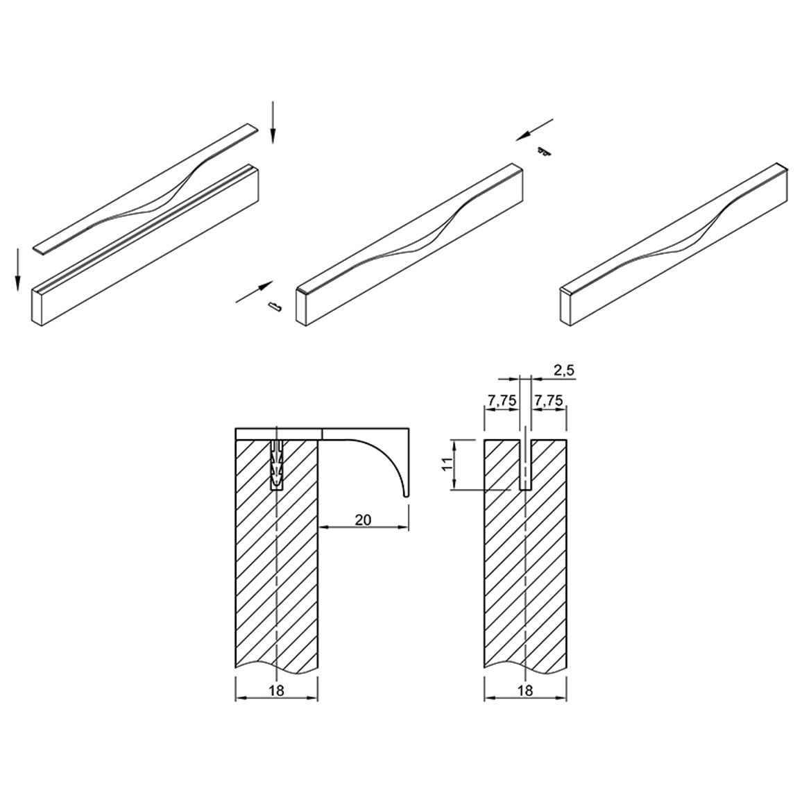 Ручка Ferro Fiori M 7020.900 белый Ручка Ferro Fiori M 7020.900 белый