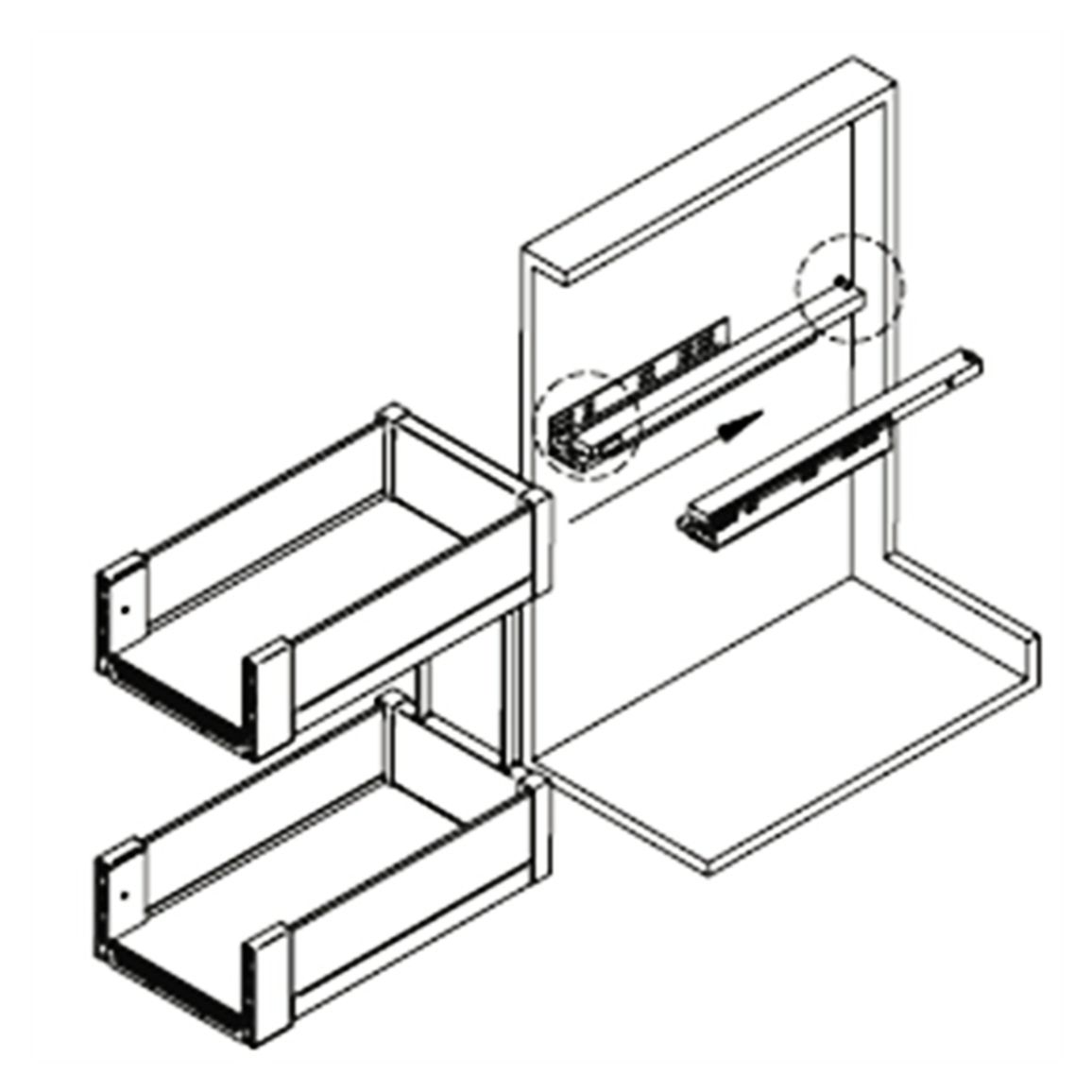 Карго 450мм белый/стекло, Essence VIBO (EGTGM45B2EVC) Карго 450мм белый/стекло, Essence VIBO (EGTGM45B2EVC)