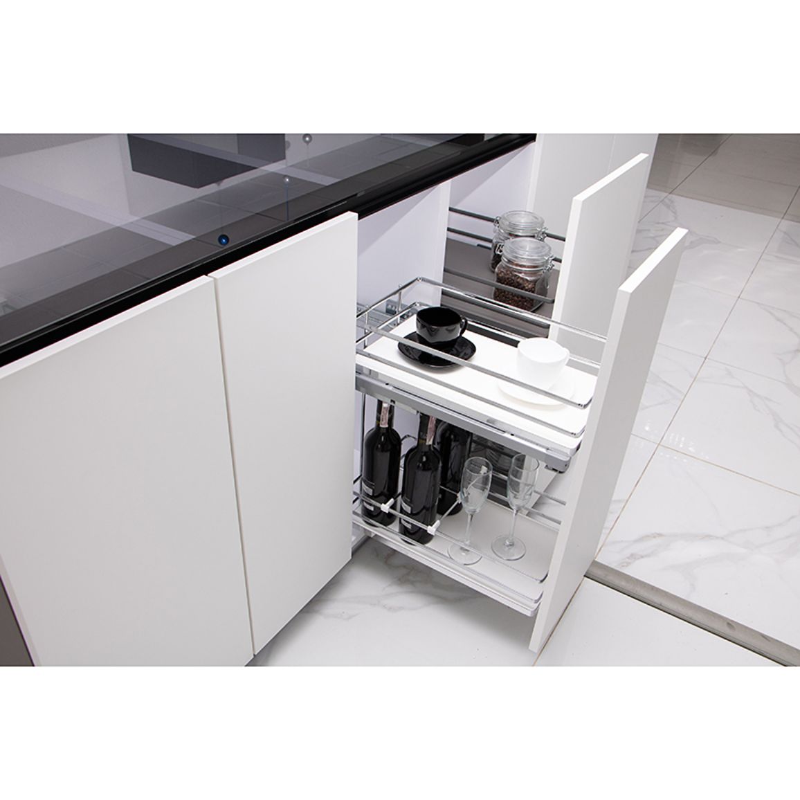 Карго 300мм білий/хром, Galaxy VIBO (EGTGM30B2MOMASBC) Карго 300мм білий/хром, Galaxy VIBO (EGTGM30B2MOMASBC)