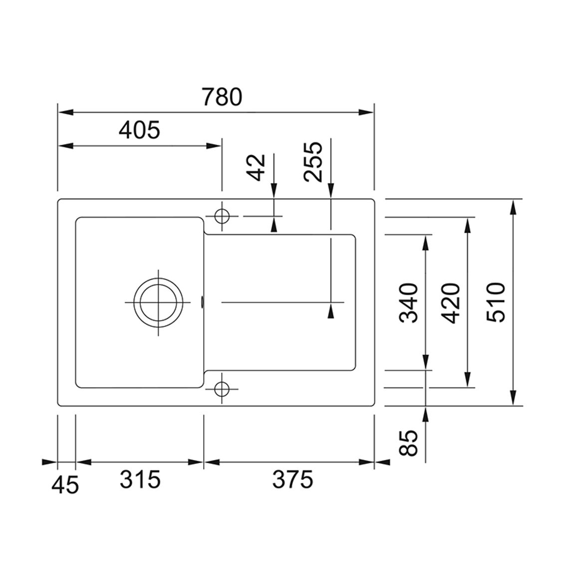 Мойка керамика Fraceram MRK 611-78 оникс Franke (124.0381.404) Мойка керамика Fraceram MRK 611-78 оникс Franke (124.0381.404)