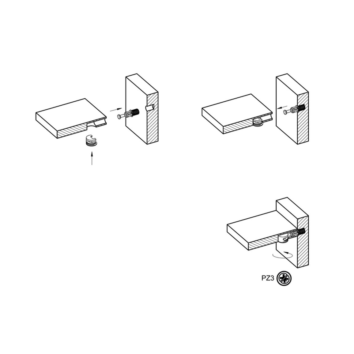 Эксцентриковая стяжка Rastex 15/12, оцинков.(9116019) Hettich Эксцентриковая стяжка Rastex 15/12, оцинков.(9116019) Hettich