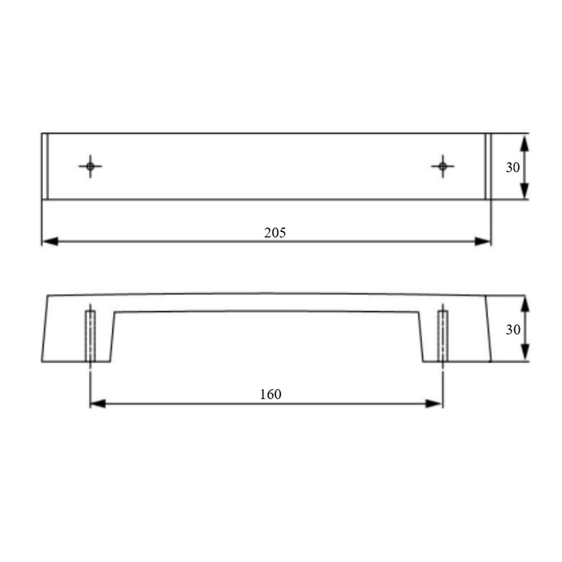 Ручка Ferro Fiori by Poliplast PL 11002.160 білий Ручка Ferro Fiori by Poliplast PL 11002.160 білий