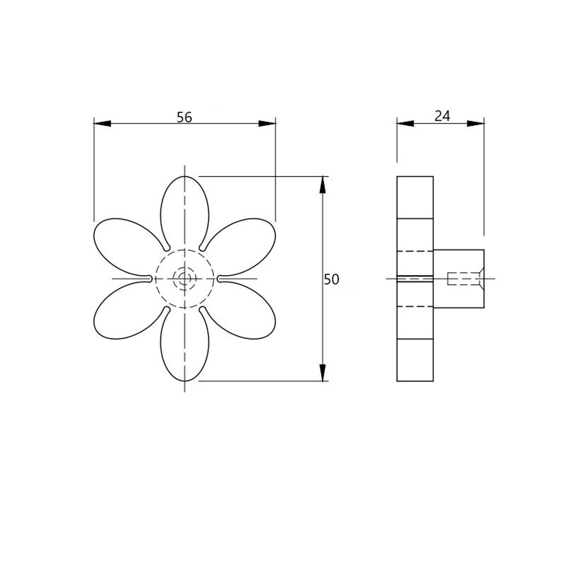 Ручка Ferro Fiori by Poliplast PL 11009.01 желтый