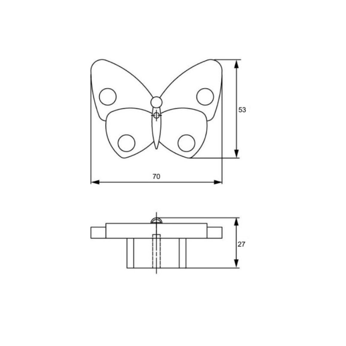Ручка Ferro Fiori by Poliplast PL 11010.01 светло-розовый Ручка Ferro Fiori by Poliplast PL 11010.01 светло-розовый