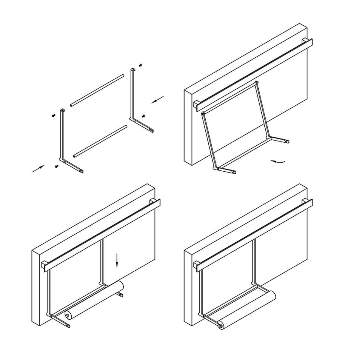 Держатель для бумаги Cosma PIANO 2.0 L=280 mm, черный