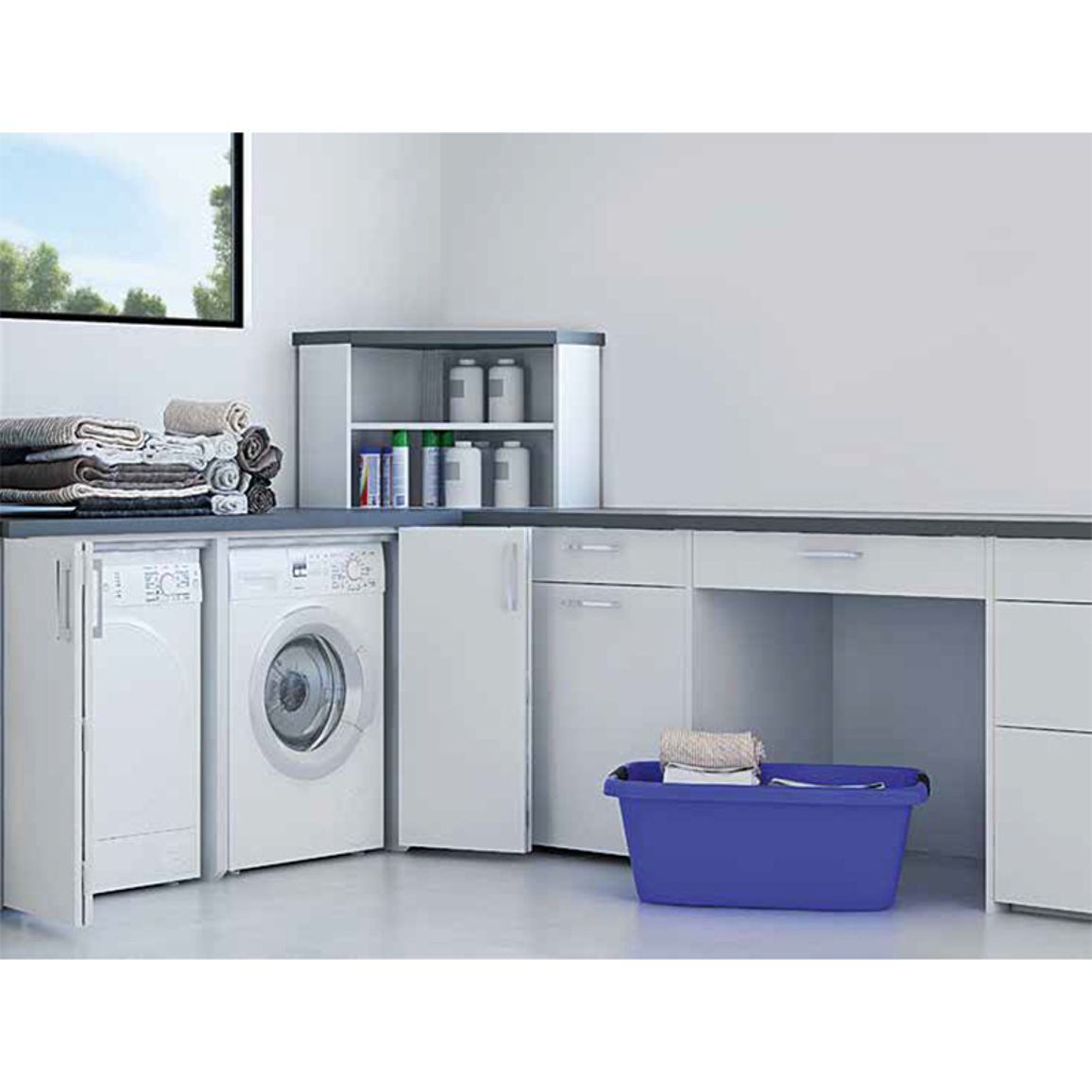 Комплект WingLineL Kitchen с функцией самозакрывания монтаж под цоколь Правый Комплект WingLineL Kitchen с функцией самозакрывания монтаж под цоколь Правый