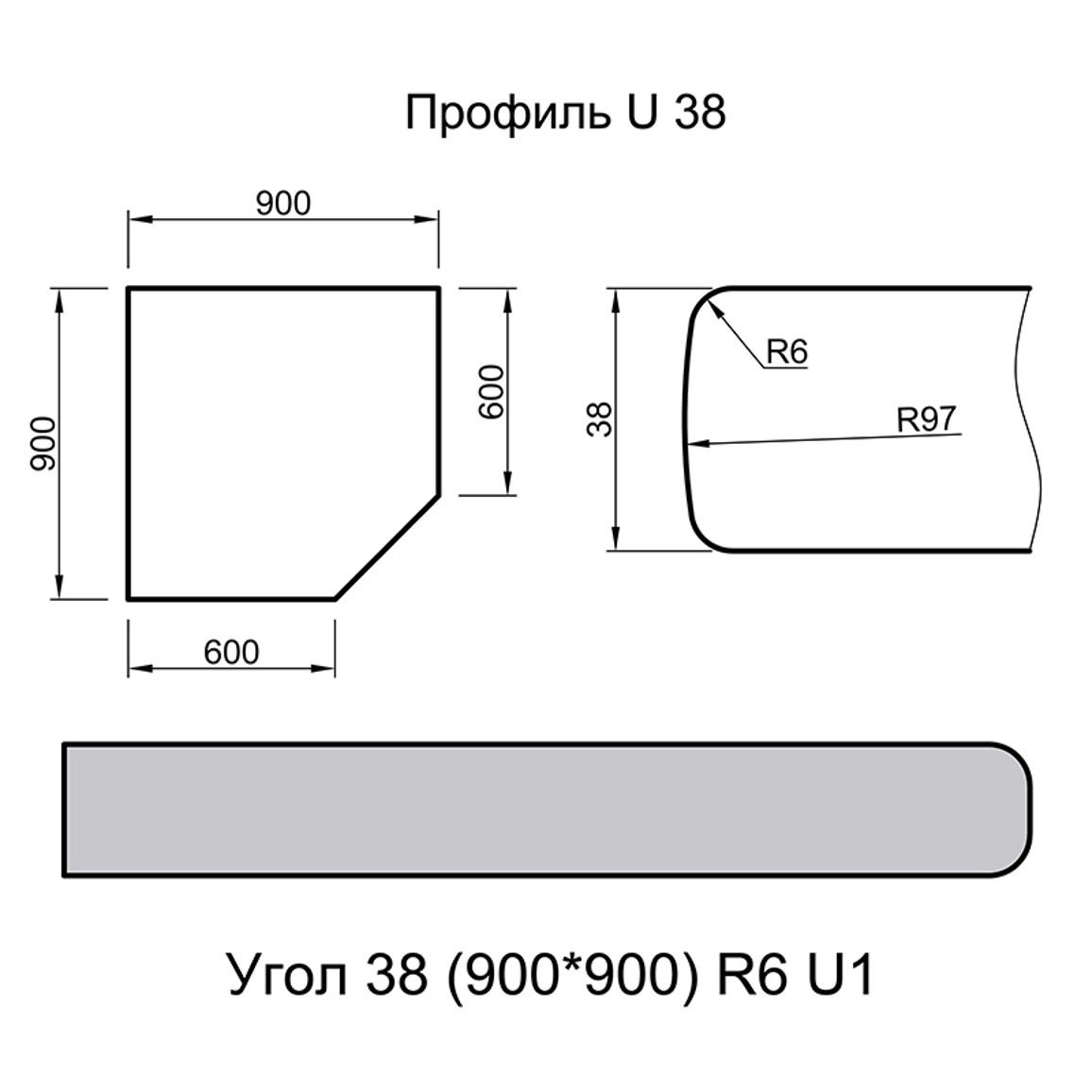 Кут Luxeform W95-1 U Мантінея Кут Luxeform W95-1 U Мантінея