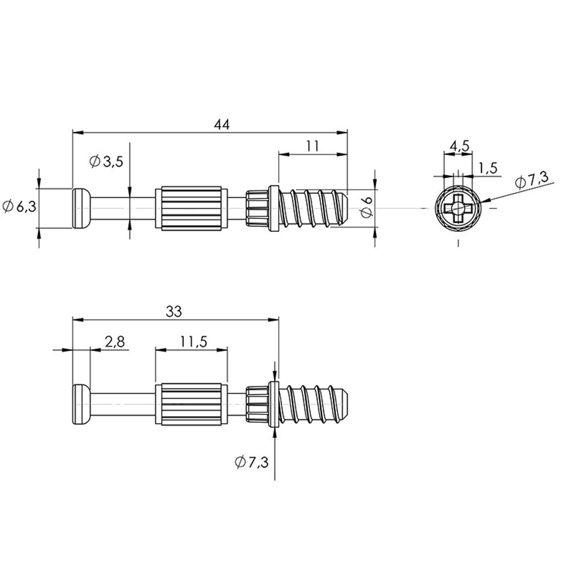 Дюбель Twister под Rastex DU 232 (9047644) Hettich Дюбель Twister под Rastex DU 232 (9047644) Hettich
