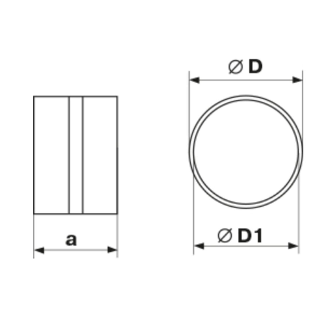 Соединитель каналов d 150 VENTS (313)