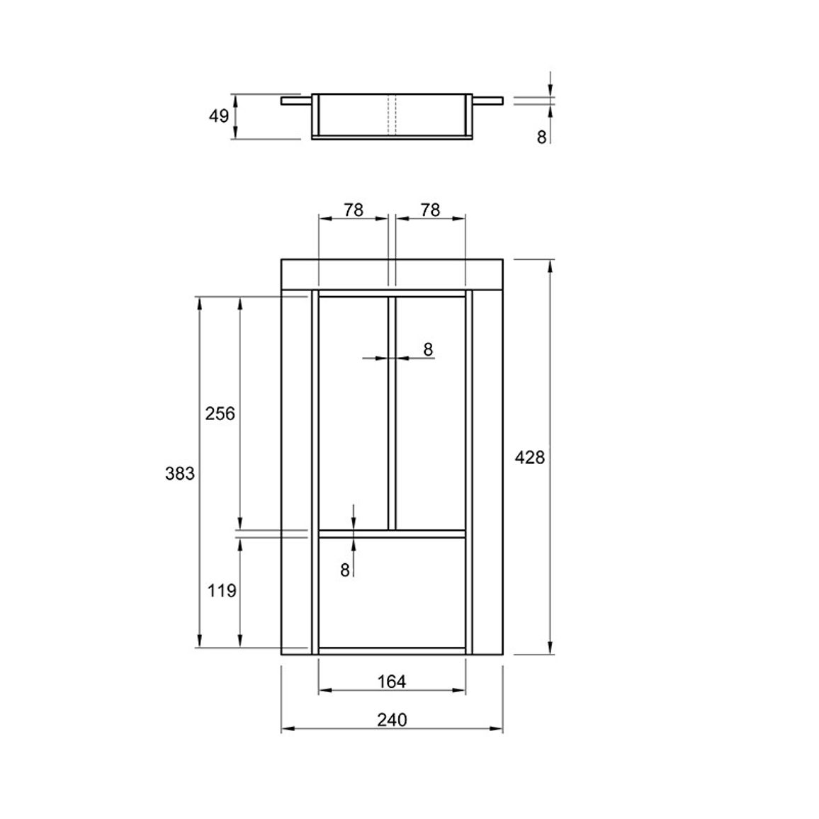 Организация для столовых приборов классическая 300 W=240 L=428 (LK1.240.428) Натуральный Организация для столовых приборов классическая 300 W=240 L=428 (LK1.240.428) Натуральный