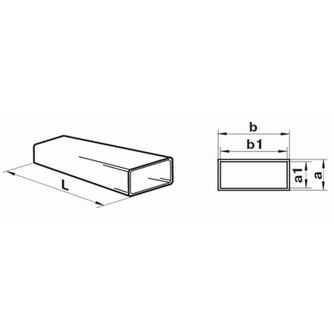 Канал плоский 60 * 204 / 2м. VENTS (8020) Канал плоский 60 * 204 / 2м. VENTS (8020)