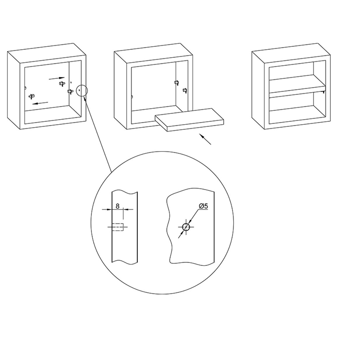 Полкодержатель Mensolinе D=5мм метал+пластик черный Permo Полкодержатель Mensolinе D=5мм метал+пластик черный Permo