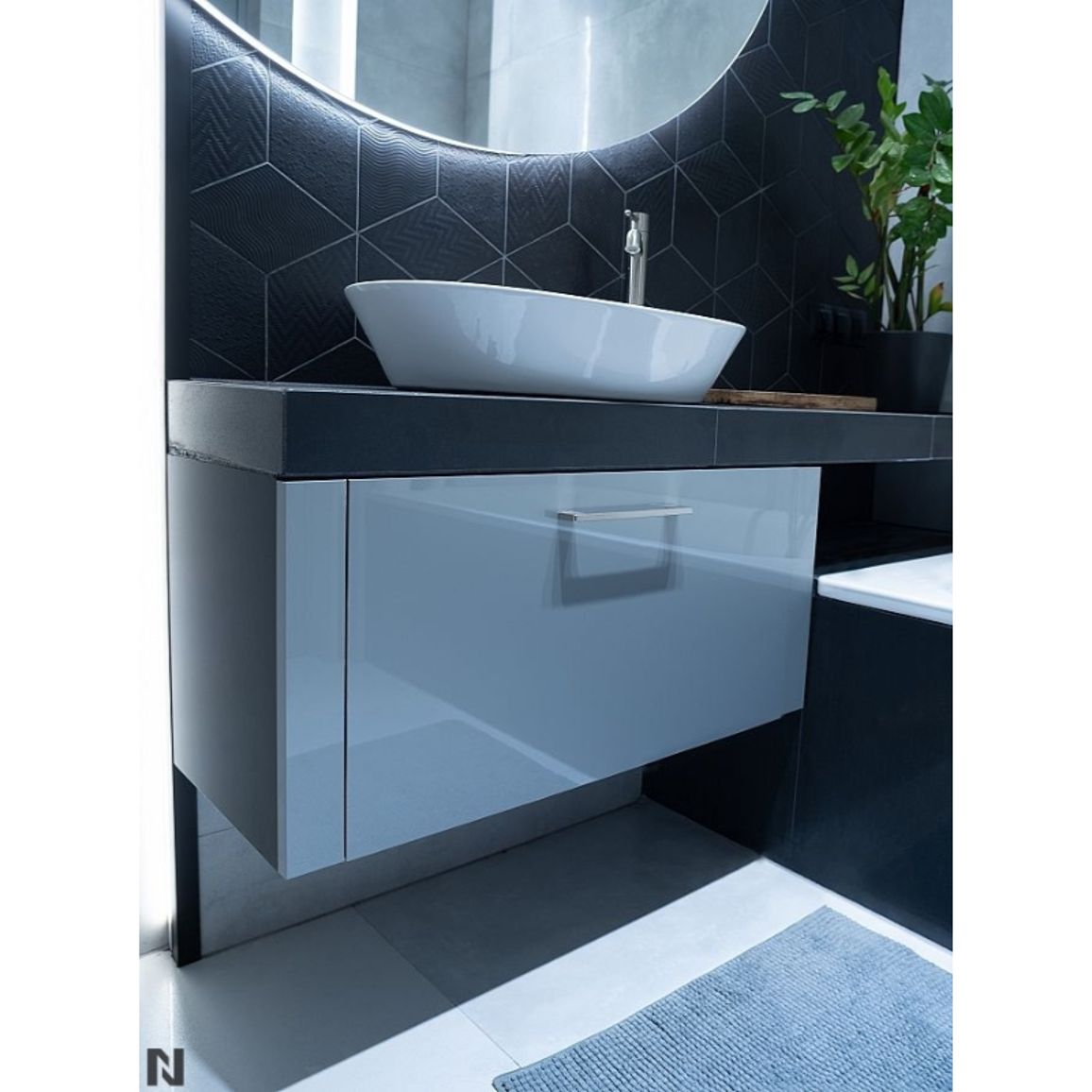 Панель МДФ 8636H Acrylux HiPS PREMIUM Серебристый металлик глянец NIEMANN