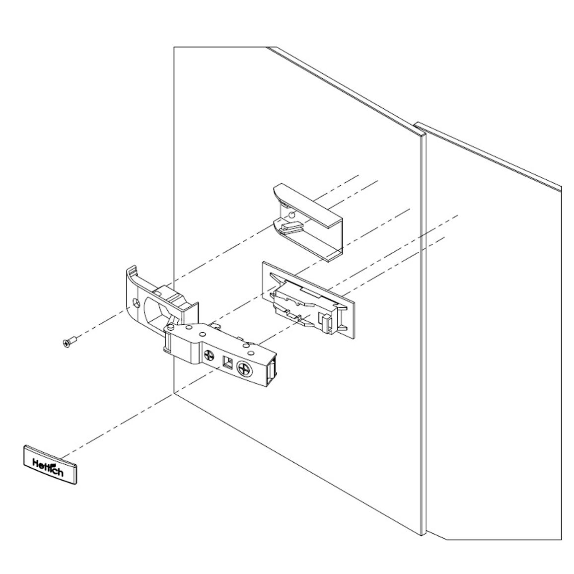 Петля Clip-on, 110°, Sensys, для стекла, никель (9135141) Hettich Петля Clip-on, 110°, Sensys, для стекла, никель (9135141) Hettich