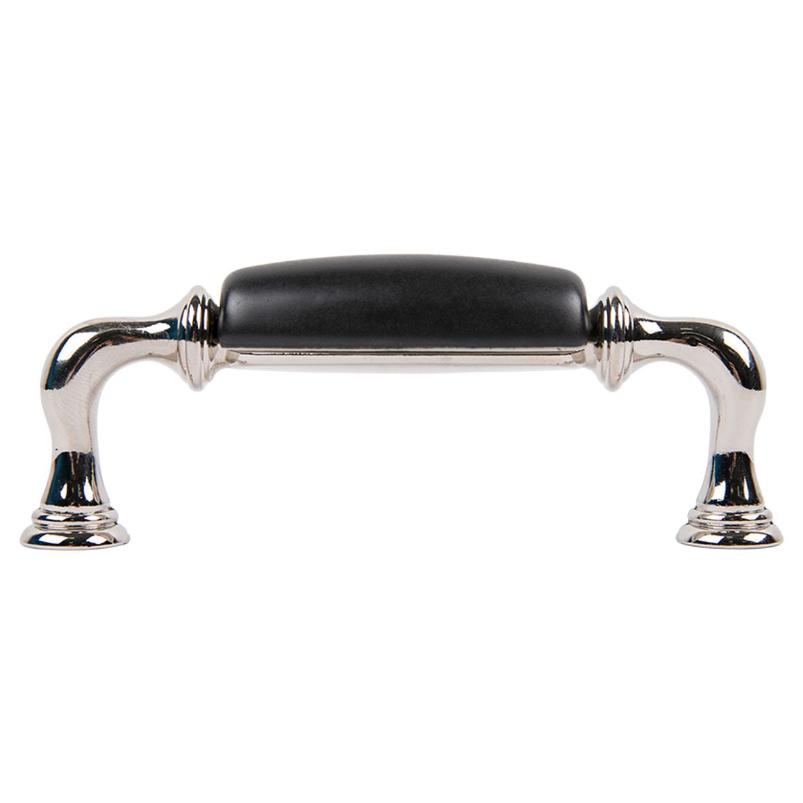 Ручка Marella CR 15136.96 никель полированный | черный матовый Ручка Marella CR 15136.96 никель полированный | черный матовый