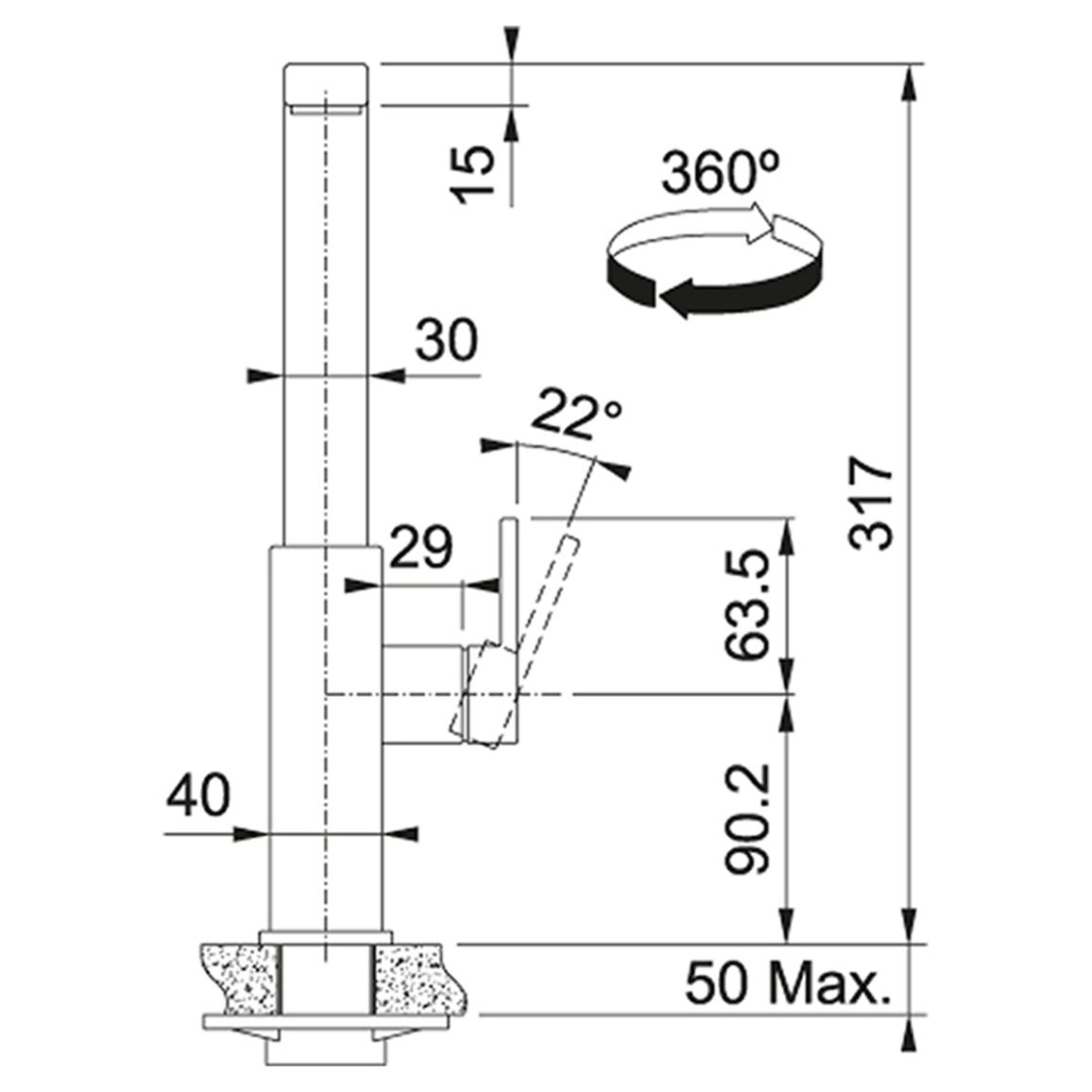 Смеситель Mythos Swivel нерж. cталь Franke (115.0547.852) Смеситель Mythos Swivel нерж. cталь Franke (115.0547.852)