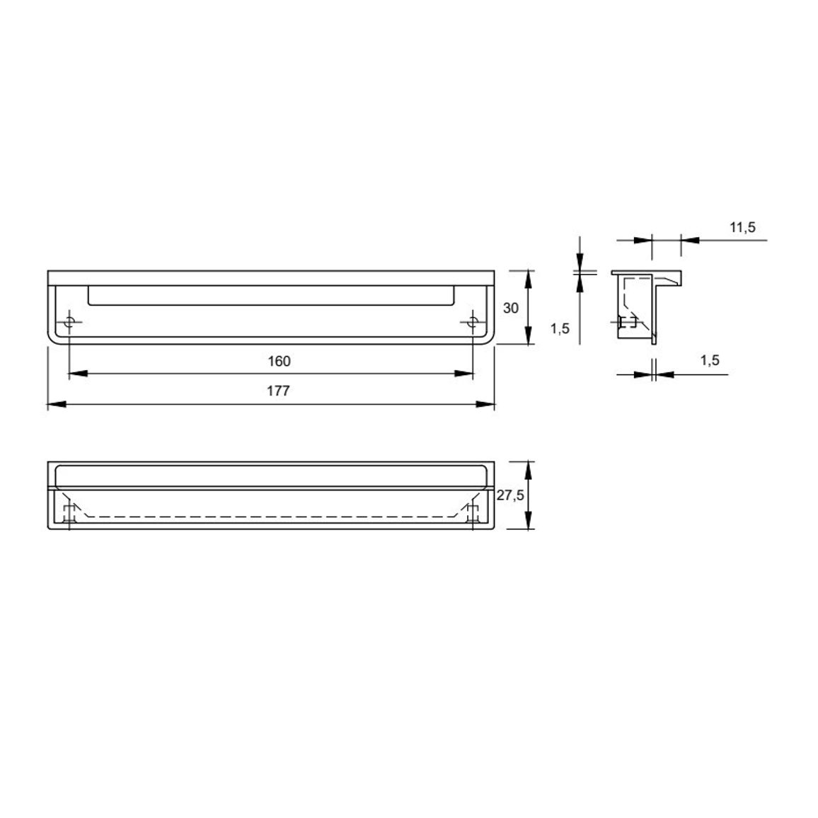 Ручка Marella M 15199.160 черный матовый Ручка Marella M 15199.160 черный матовый