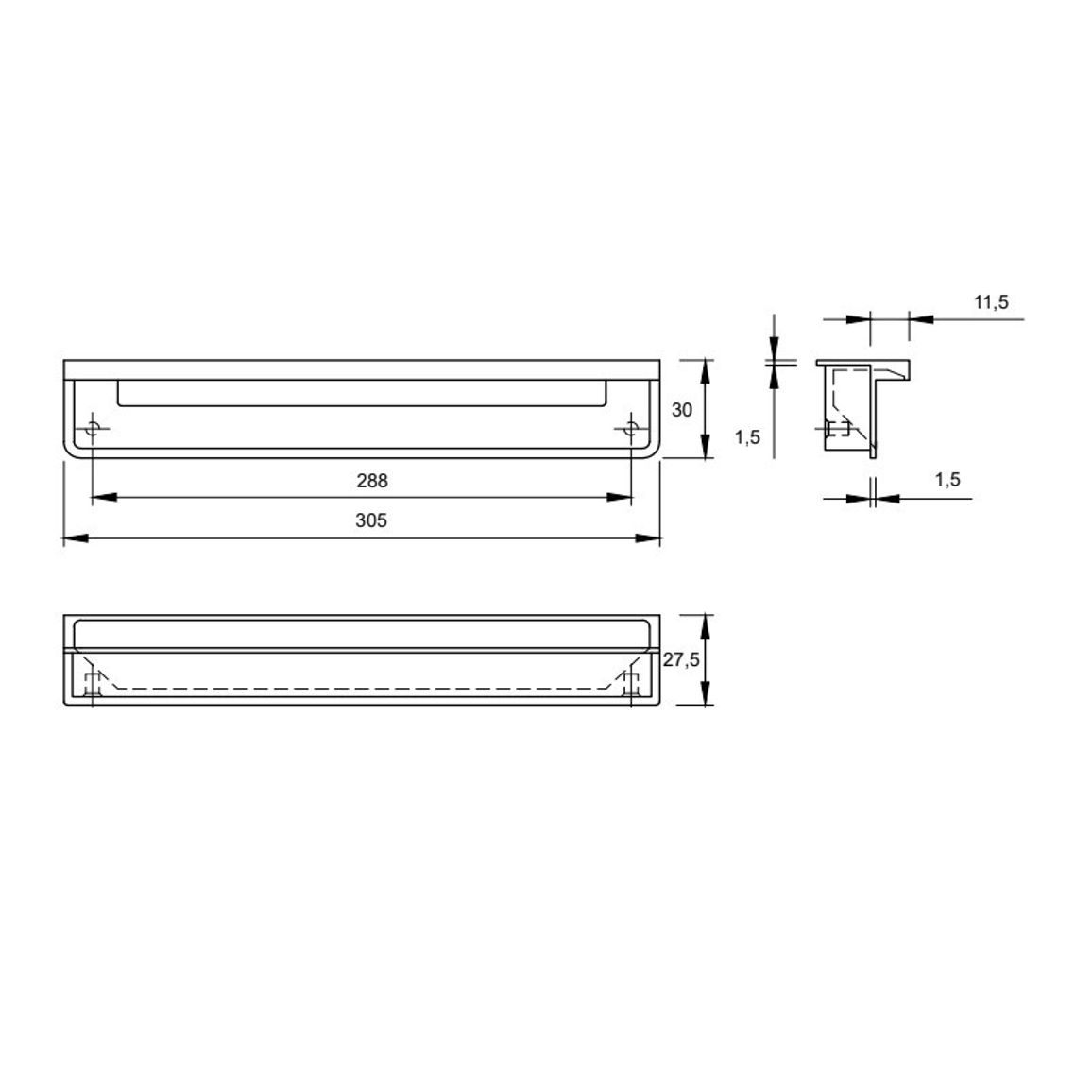 Ручка Marella M 15199.288 черный матовый Ручка Marella M 15199.288 черный матовый