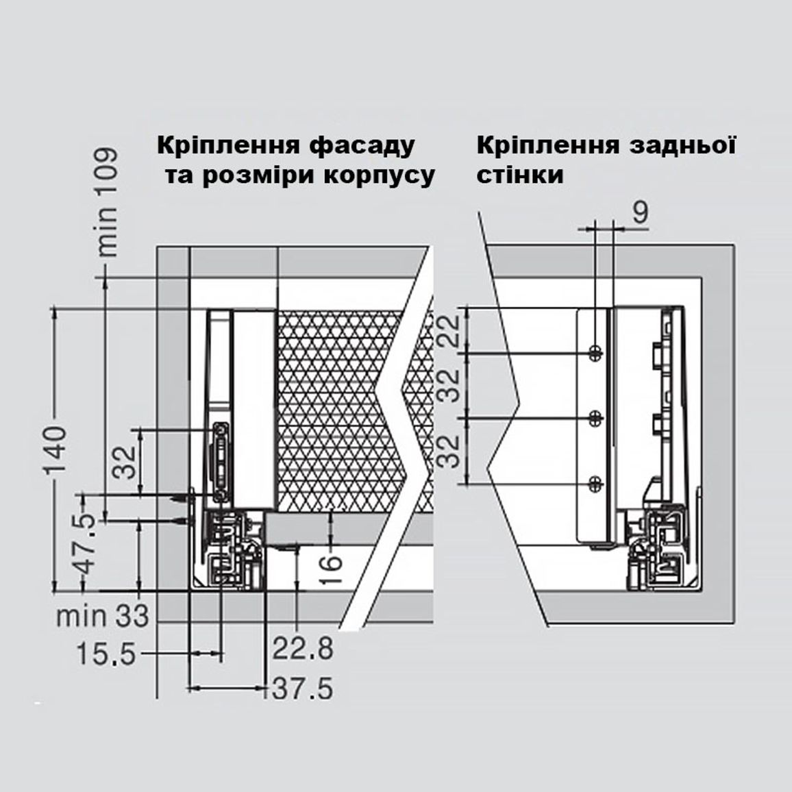 Комплект для шухляди Muller Box Profi line L=270 Н=127 білий Комплект для шухляди Muller Box Profi line L=270 Н=127 білий