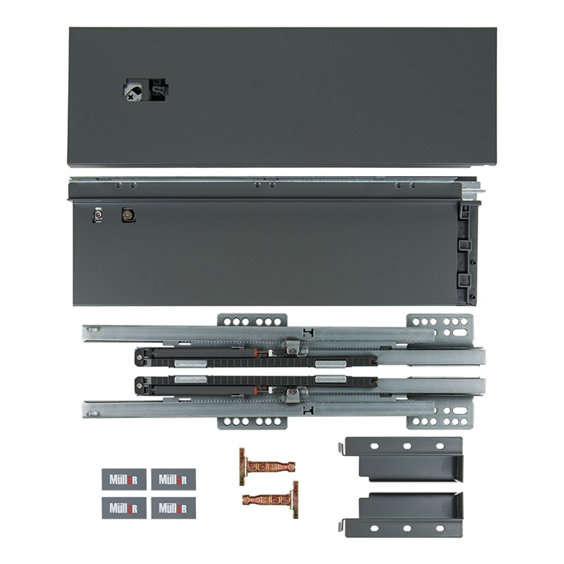Комплект Muller Box profi line L=270 Н=127 антрацит Комплект Muller Box profi line L=270 Н=127 антрацит